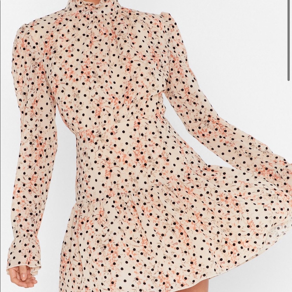 SOLD NASTYGAL Polka Dot Mini Dress